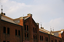 赤レンガ倉庫の屋根